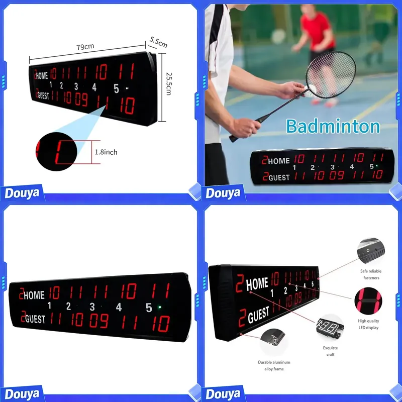 Table Tennis Scoring - YIZHI 5 이닝 점수 기록 표시