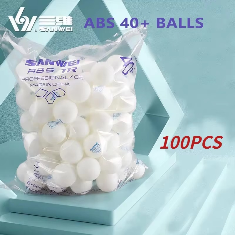 Table Tennis Balls - 50개/100개 세트 SANWEI TR 3성급 탁구공,