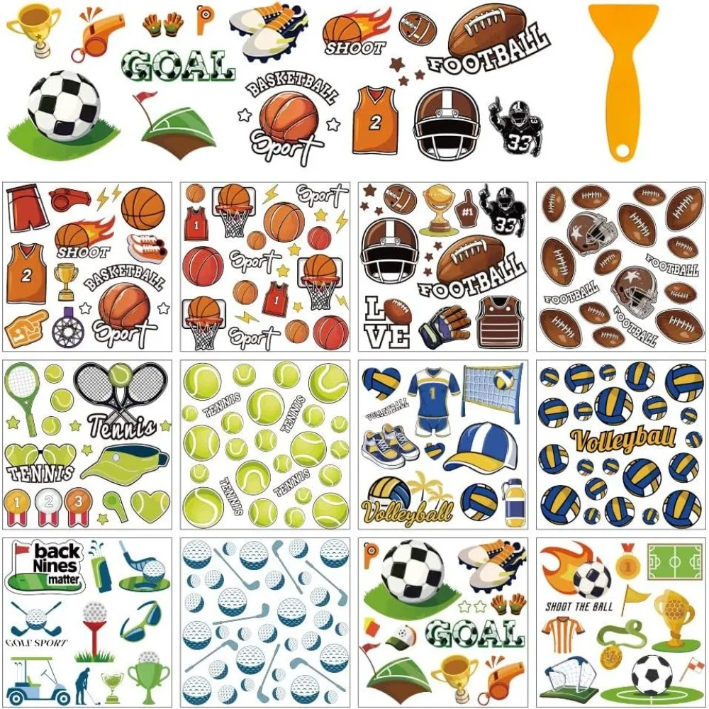 12매 볼 러브온 트랜스퍼 스티커 (공예용) - 축구, - Table Tennis Background 리뷰 및 가격