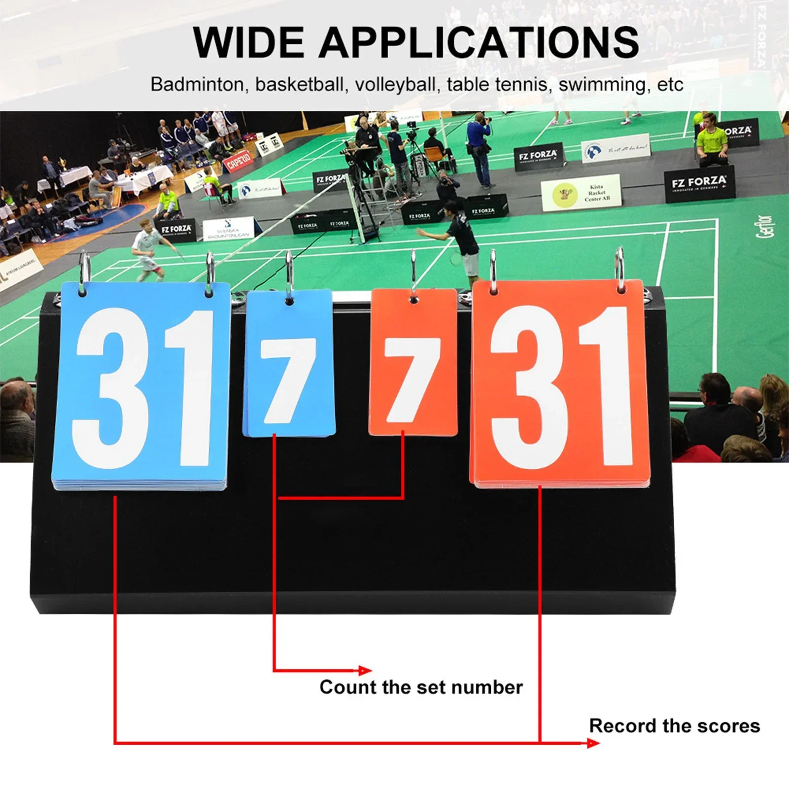 탁구 농구 배드민턴을 위한 4 자리 스포츠 경쟁 점수  - Table Tennis Scoring 리뷰 및 가격