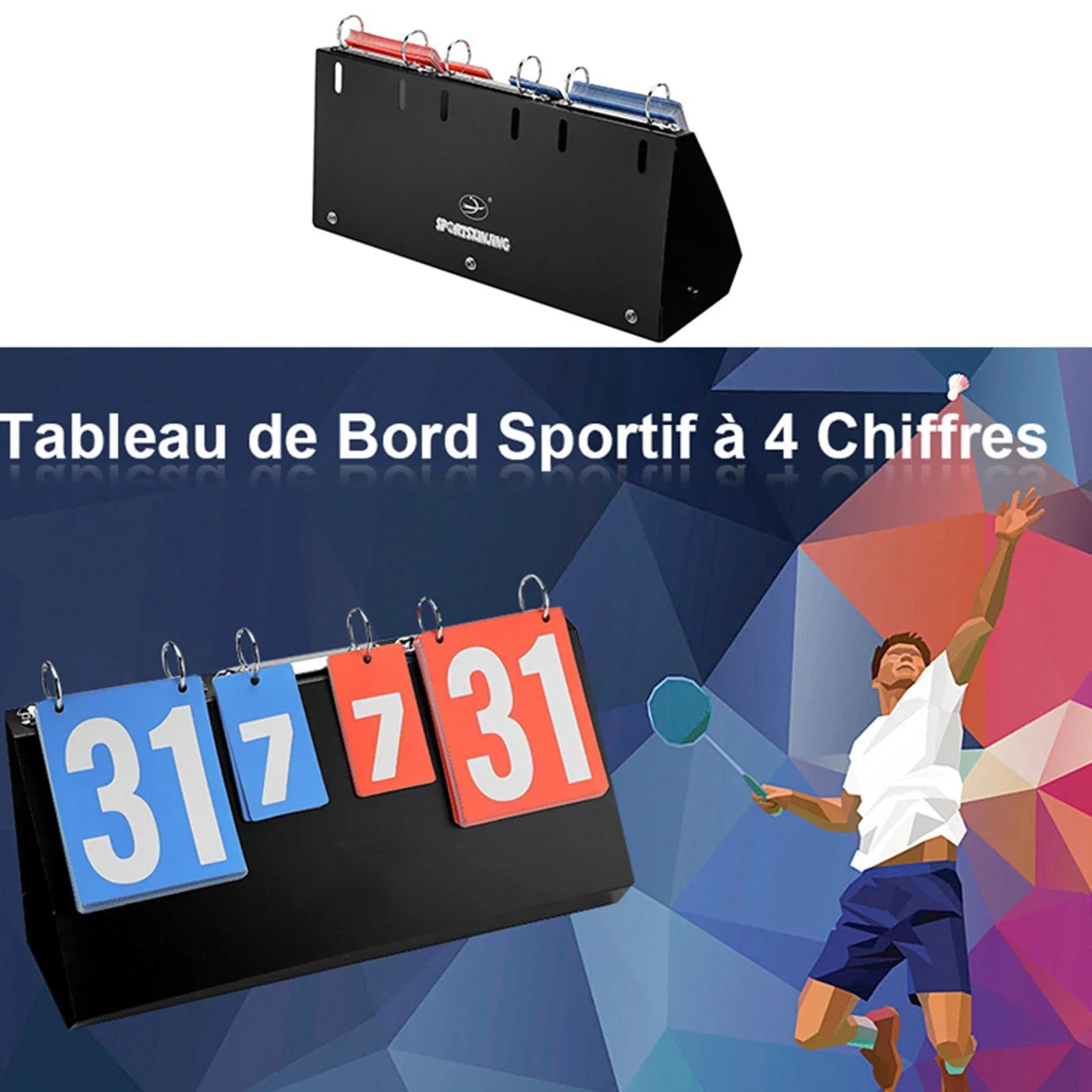 탁구 농구 배드민턴을 위한 4 자리 스포츠 경쟁 점수  - Table Tennis Scoring 리뷰 및 가격