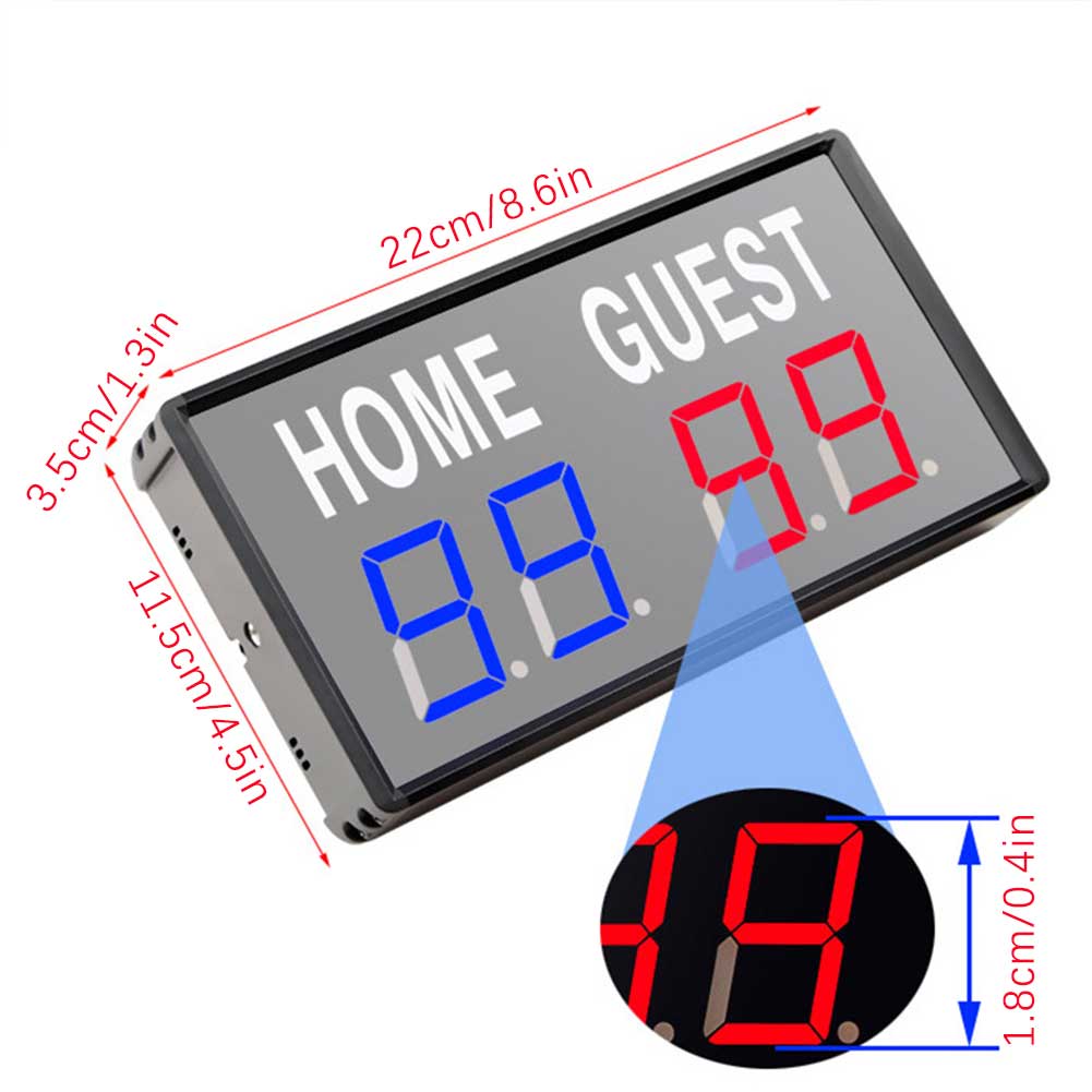4 자리 LED 전자 점수 키퍼 점수 판 USB 전원  - Table Tennis Scoring 리뷰 및 가격