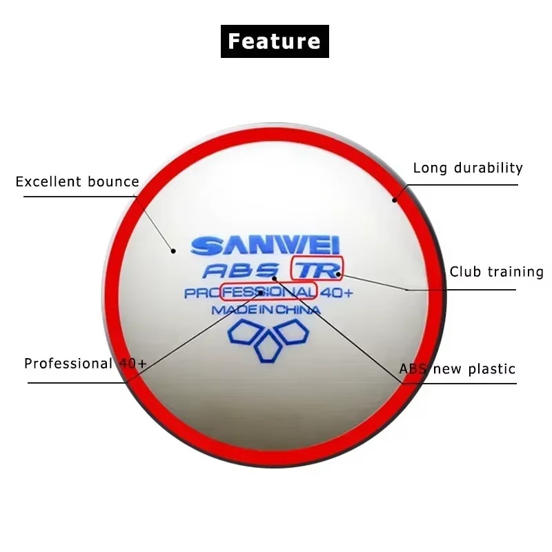 50개/100개 세트 SANWEI TR 3성급 탁구공, - Table Tennis Balls 리뷰 및 가격